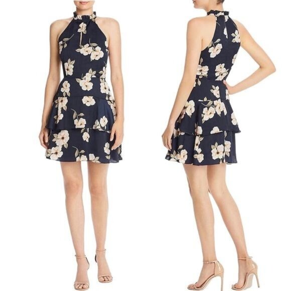 BB Dakota by Steve Madden Floral Print Sleeveless Fit & Flare Dress Size 4 - Picture 1 of 13